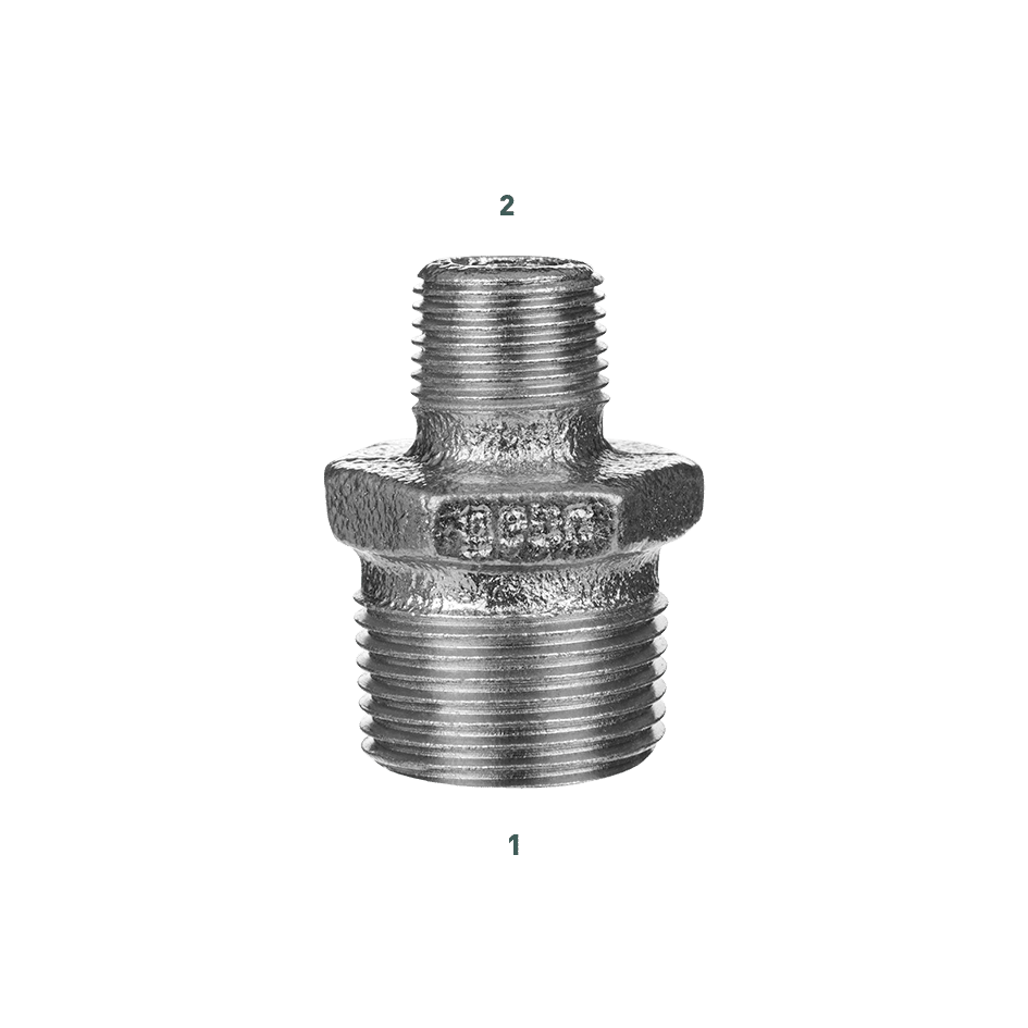 REDUKOVANÁ VSUVKA M/M 2X11/4" POZINK