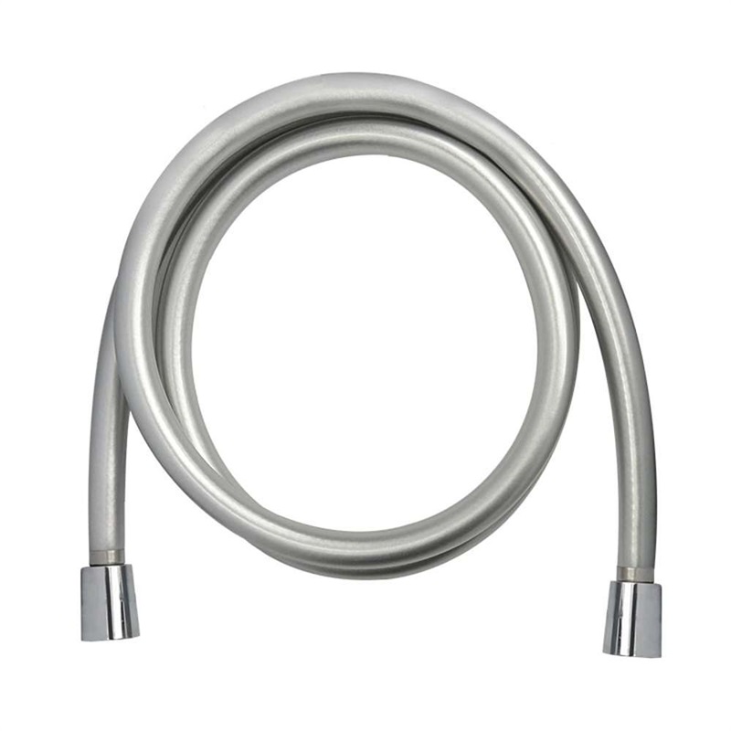 Sprchová hadice 150 cm, šedostříbrná, systém zabraňující překroucení