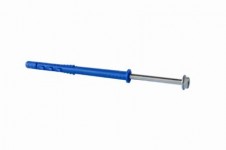 Rámová hmoždinka FFs 10x80mm s límcem+vrut 6hr.hex13/TORX40