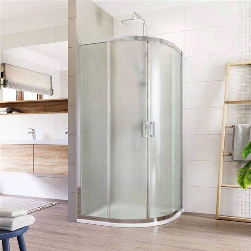 Lima sprchový kout, R 550, 100x100x190 cm, chrom ALU, sklo Point 6 mm
