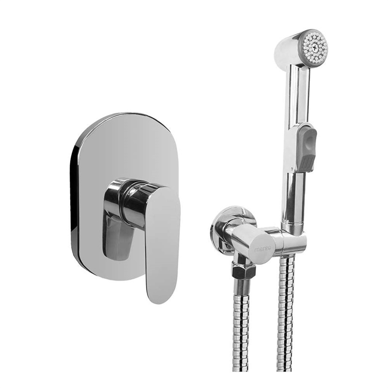 Viana sprchová baterie podomítková bez přepínače, Mbox, držák, hadice, bidet. sprcha, oválná