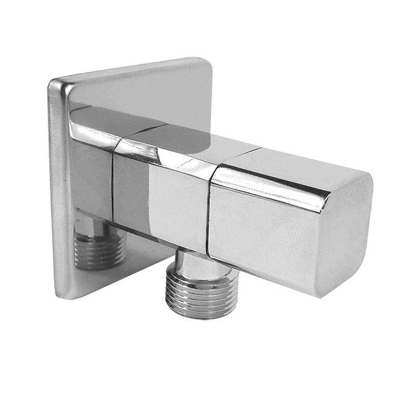 Rohový kohout 1/2"x3/8", chromovaný, bez filtru, s keramickou kartuší a růžicí