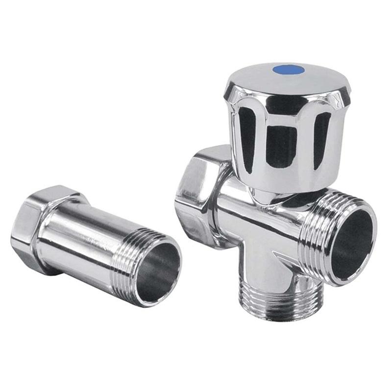 Meziventil pro pračku 3/4"x3/4"x3/4" s mezikusem a otočnou maticí