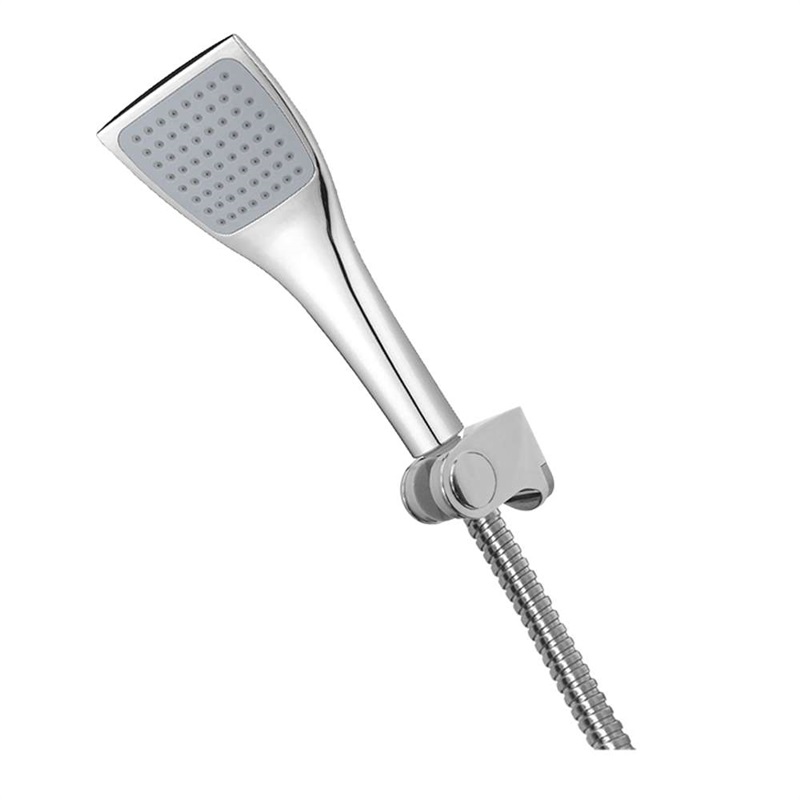 Ruční sprcha plast. jednopolohová s držákem a dvouzámkovou nerez hadicí se syst. zabraň. překroucení