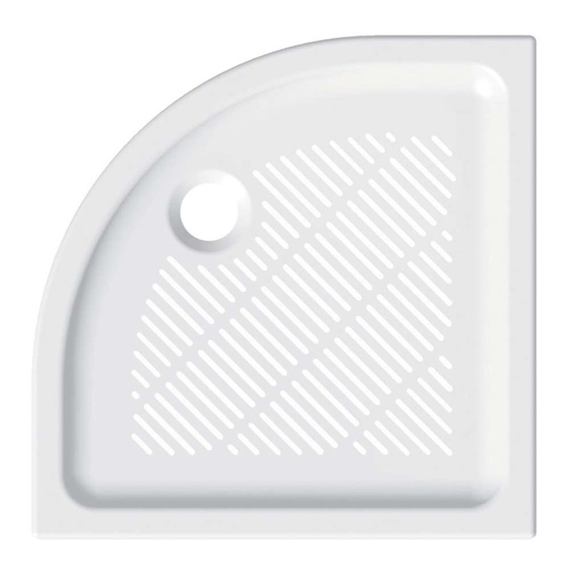 Sprchová vanička R550, 80x80x6,5 cm, keramika, bílá