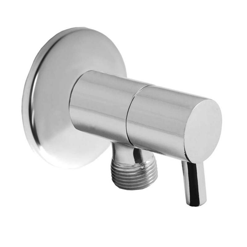 Rohový kohout 1/2"x3/8", chromovaný, bez filtru, s keramickou kartuší a páčkou