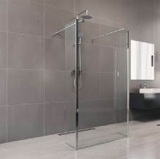 Novea sprchová stěna 350mm s rohovým profilem  k WI  koutům, výška 200 cm, sklo 8mm, EASY CLEAN
