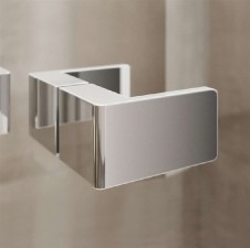 Novea sprchový kout, R 550, 90 x 90 x 200 cm, pantový, chrom ALU, sklo čiré 6 mm, EC