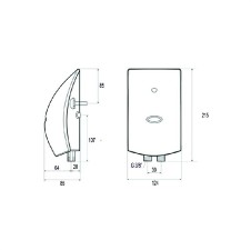 Průtokový ohřívač vody 5,5 kW, nízkotlaký