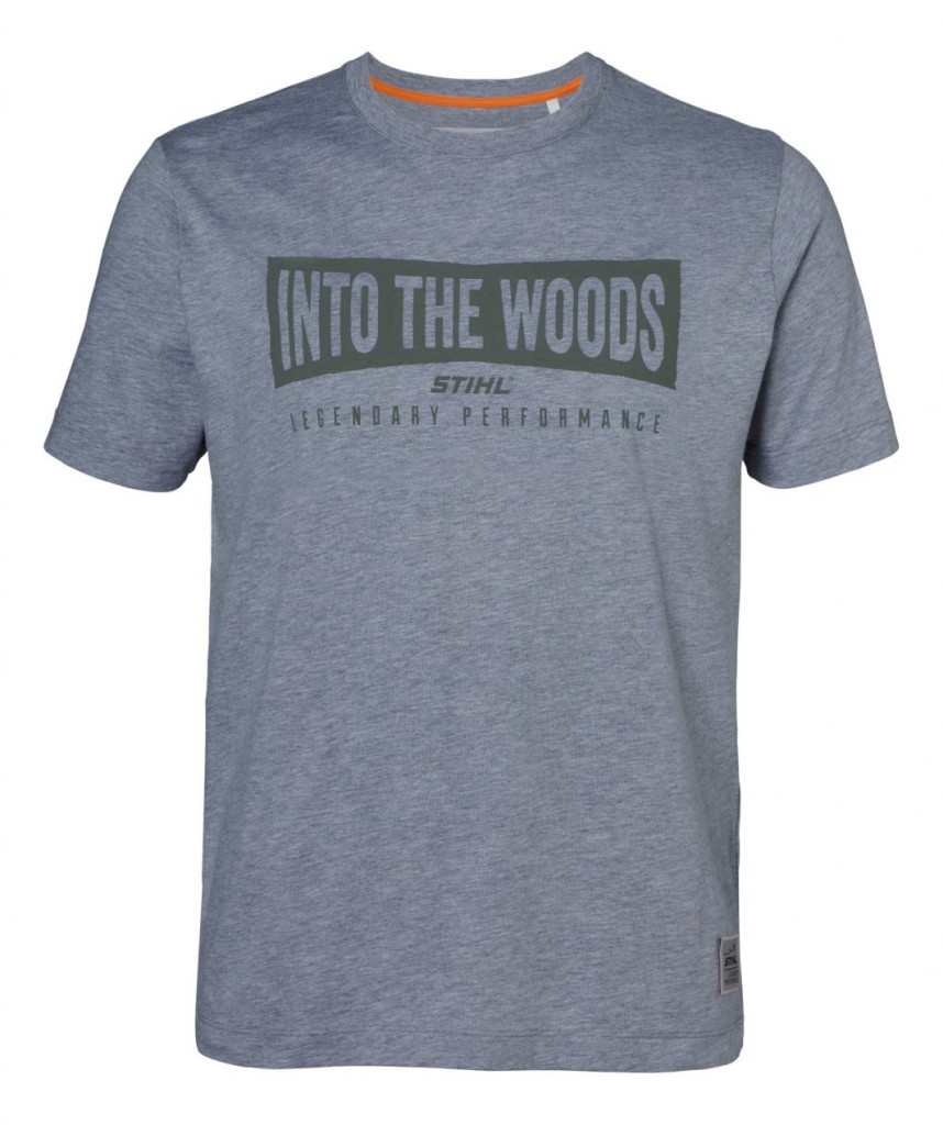 Tričko "WOOD" šedé, vel. XXL