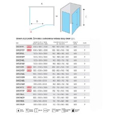 Novea sprchový kout, obdél., 80x120x200 cm, pravý, chrom ALU, sklo čiré 6/8 mm, EC