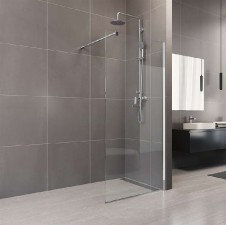 Novea sprchová stěna Walk in 70 x 200 cm, sklo 8mm, lišta ke stěně, 1 upevňovací rameno, EASY CLEAN