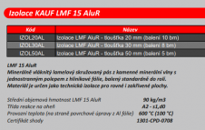 Izolace LMF 15 AluR - tlošťka 20mm (balení 10bm)
