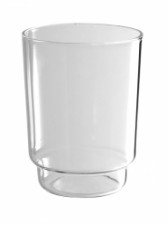Sklenička k držáku na vatové tyčinky čiré