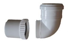 Zkrácené koleno šroubovací  DN 80/87,5st, plast