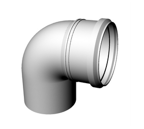 Koleno DN 100/87,5st, plast