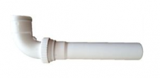 Zkrácené koleno šroubovací - délka 490mm  DN 110/87,5st, plast