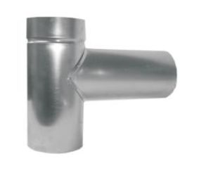 T-kus 90° DN 125 Al (tl.0,63mm)