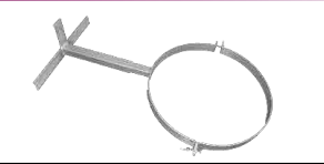 Kotvící objímka nastavitelná 25-50 cm